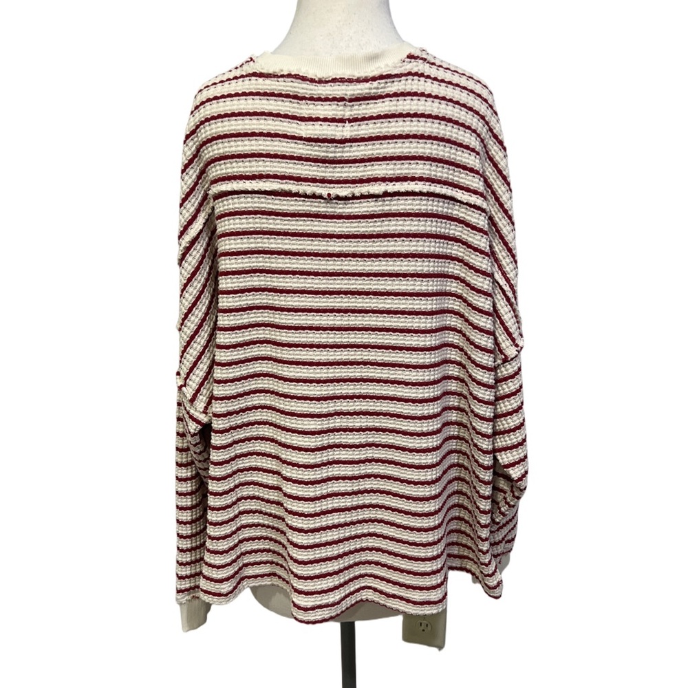 American Eagle outfitters Big Hug Crew Neck Waffle Sweatshirt -M - Picture 4 of 9